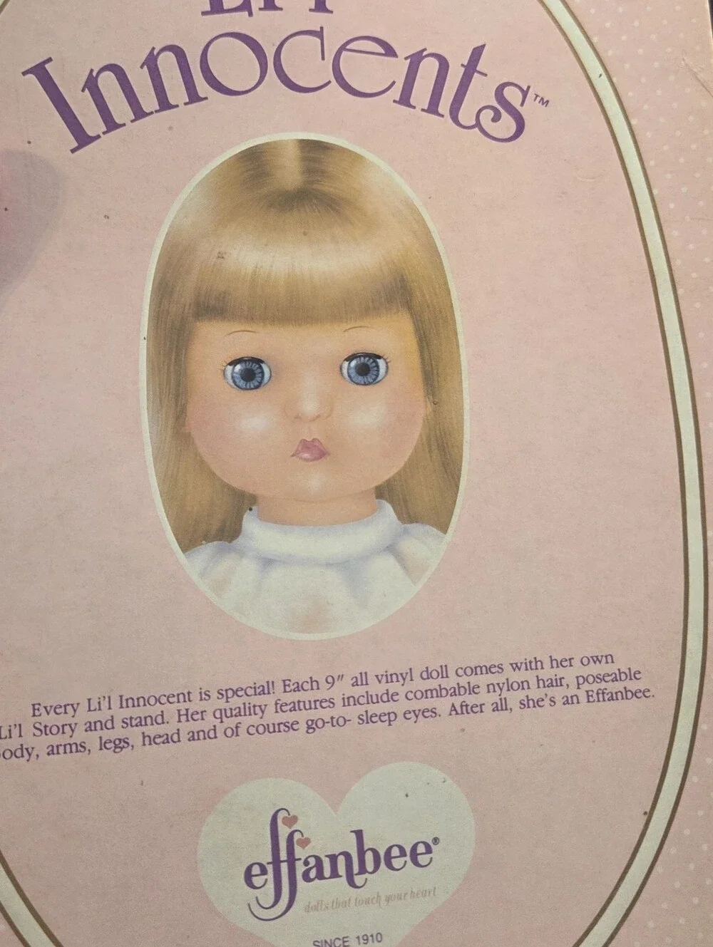Vintage EFFANBEE Lil Innocents CINDY..new In Box.